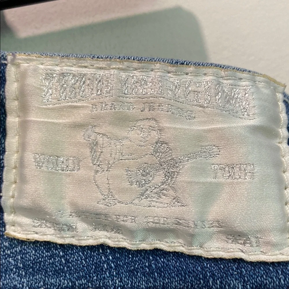 True Religion Jodie Blue Skinny Jeans with Diamond Buttons Size 30 - Picture 13 of 15